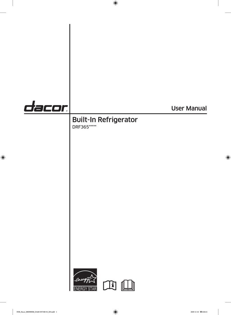 Dacor DRF365 Series User manual