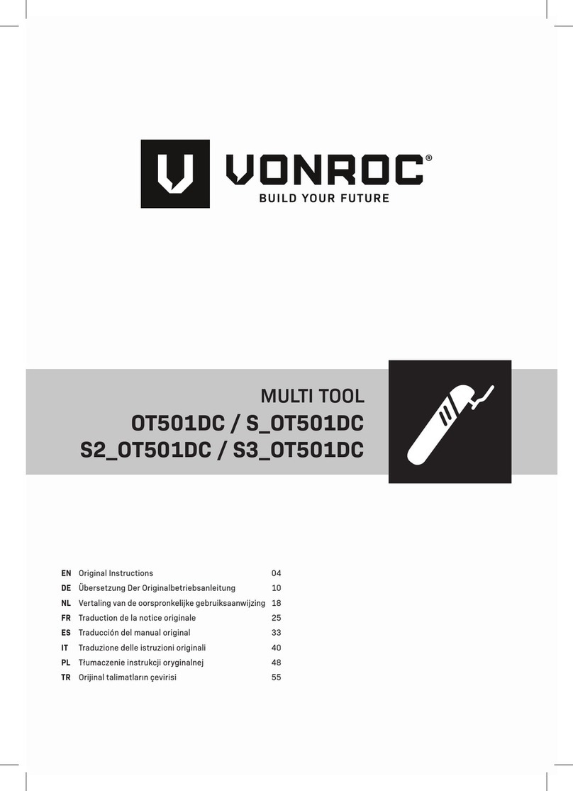 VONROC S-OT501DC User manual