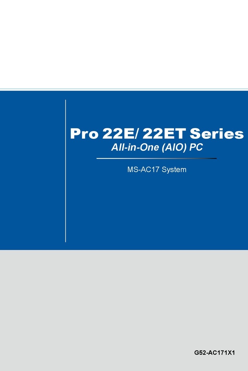 MSI Pro 22E Series User manual