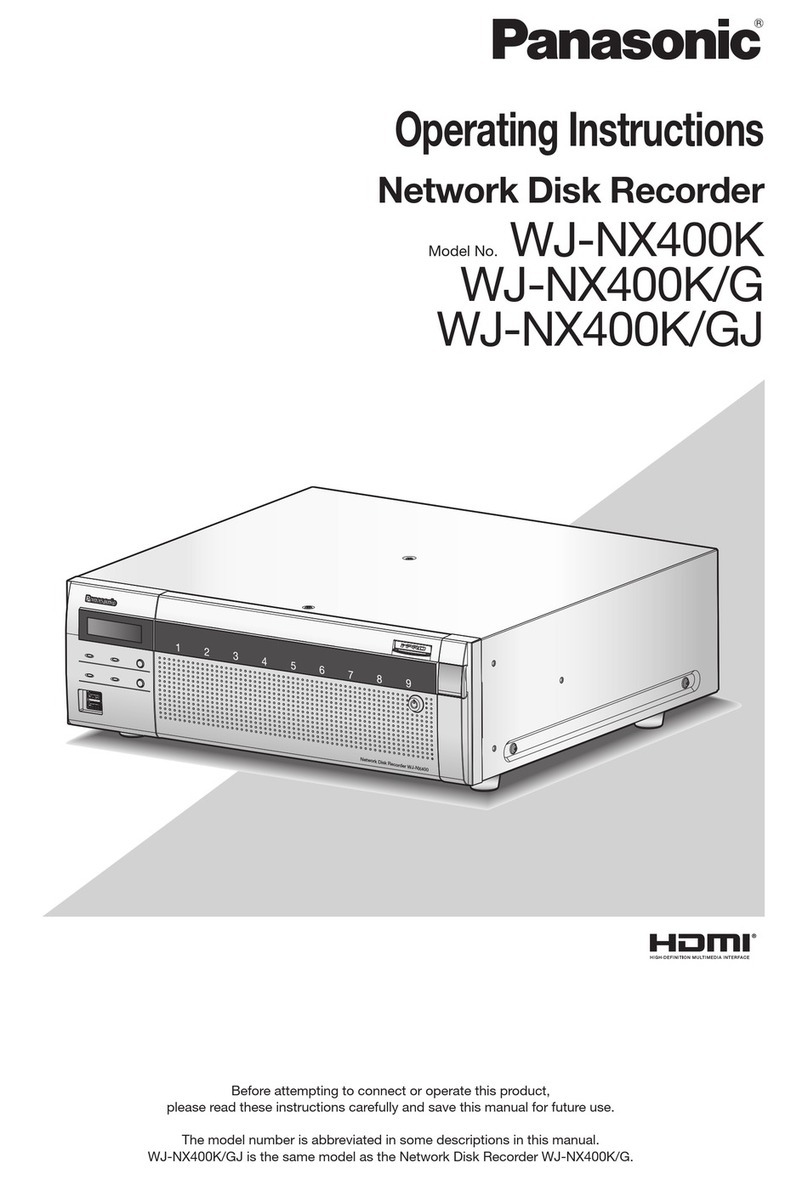 Panasonic WJ-NX400G-54000T6 User manual