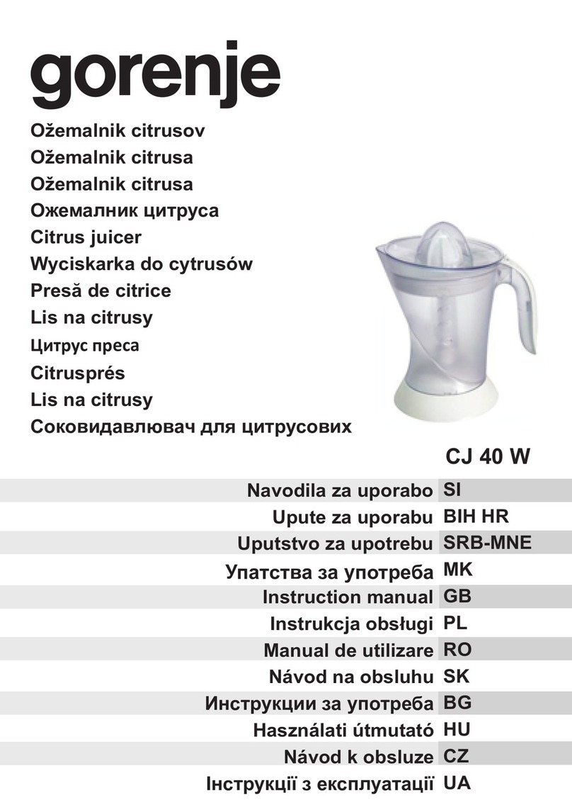 Gorenje CJ 40 W instruction manual