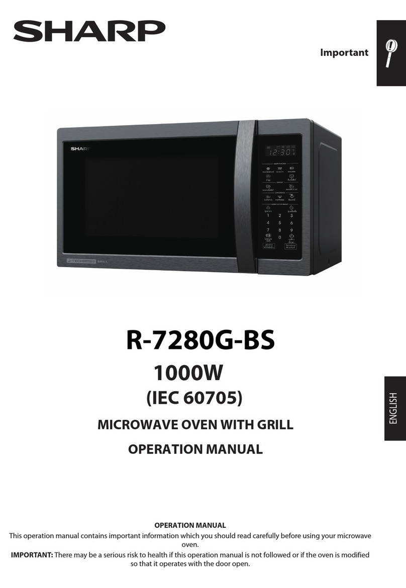Sharp R-7280G-BS User manual