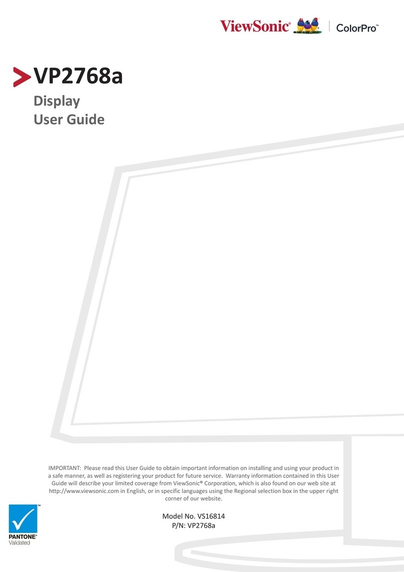 ViewSonic VS16814 User manual ViewSonic VS16814 User manual