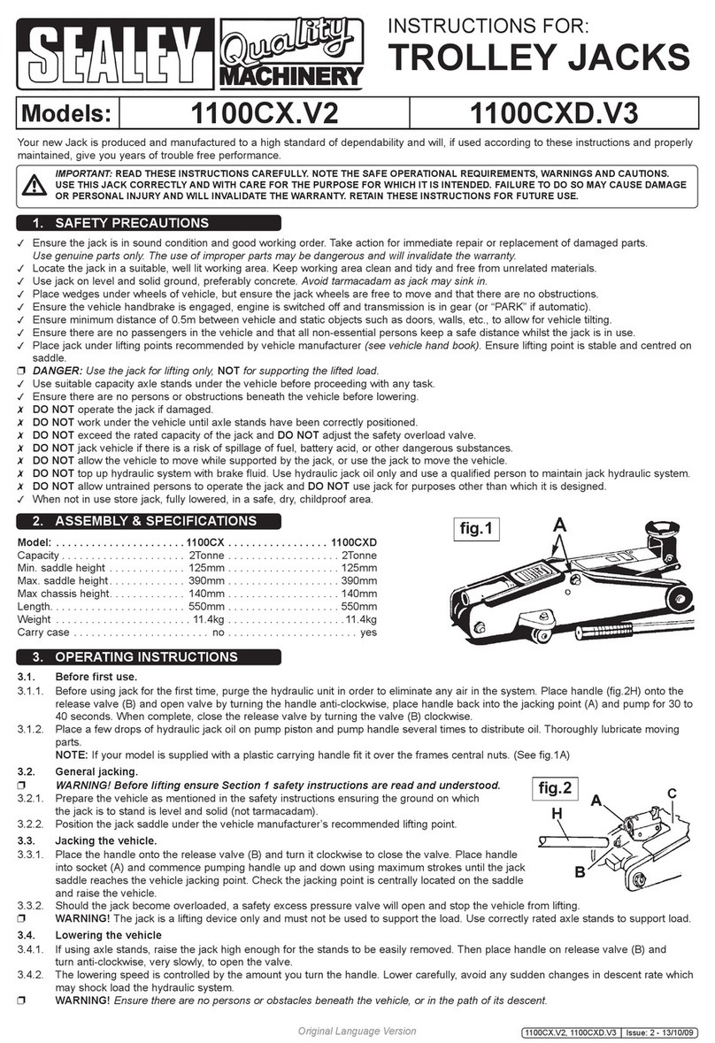 Sealey 1100CX.V2 User manual