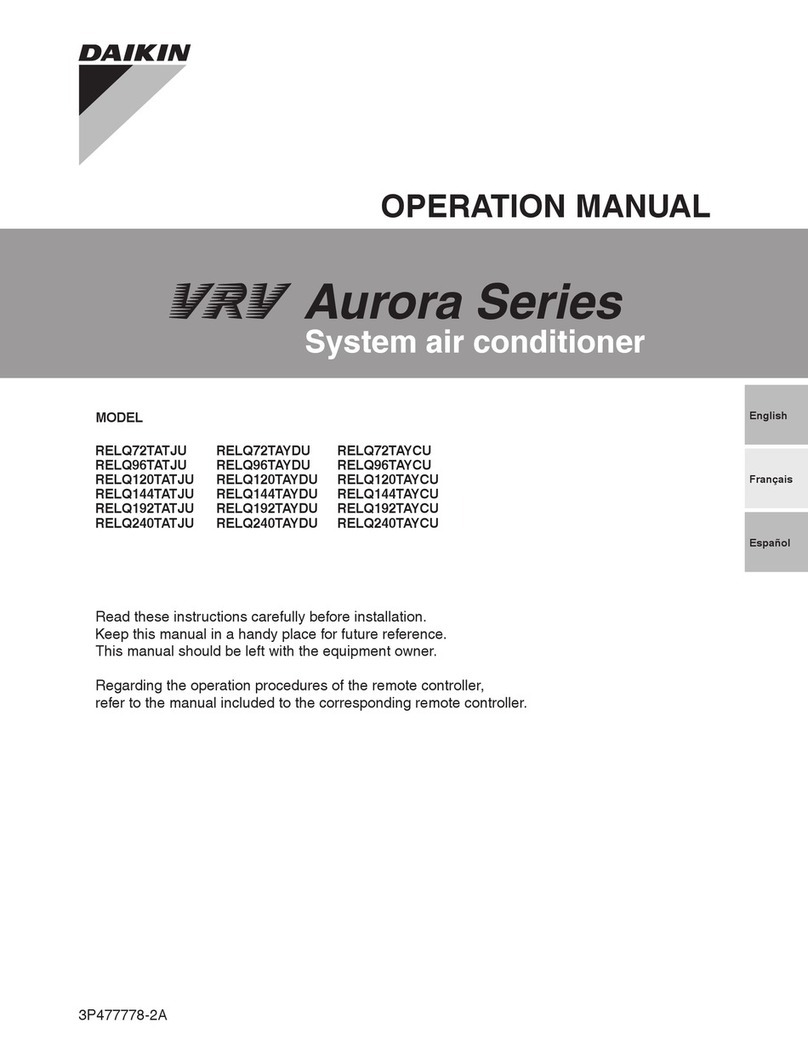 Daikin RELQ72TATJU User manual
