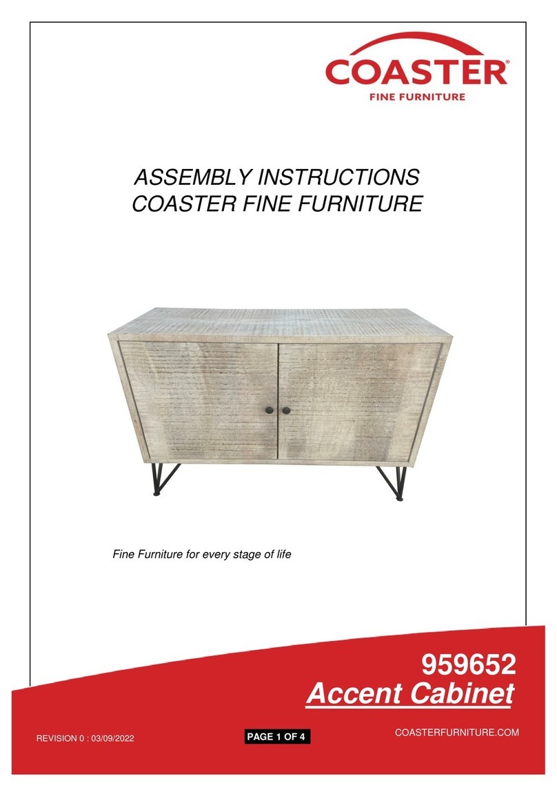 Coaster Maille 959652 Assembly instructions