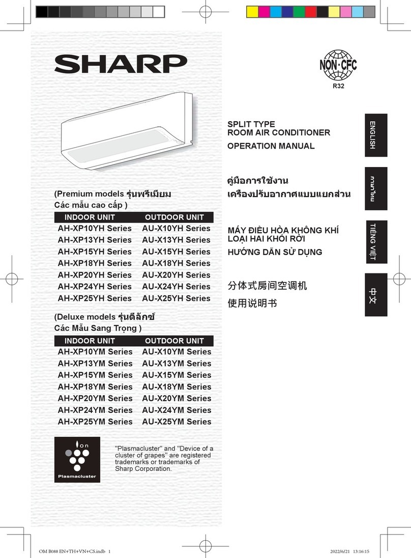 Sharp AH-XP10YH Series User manual