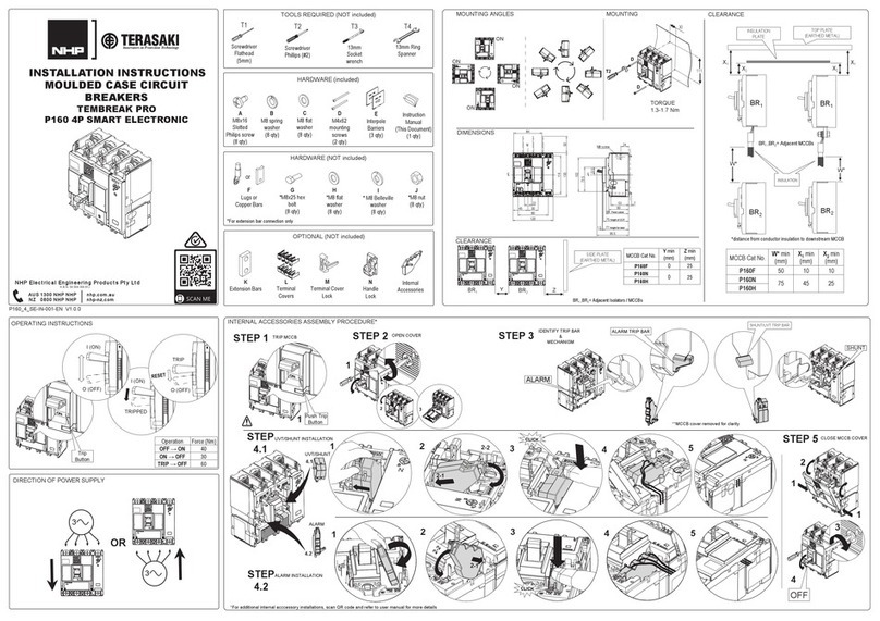 TERASAKI NHP TemBreak PRO P160 Series installation instructions