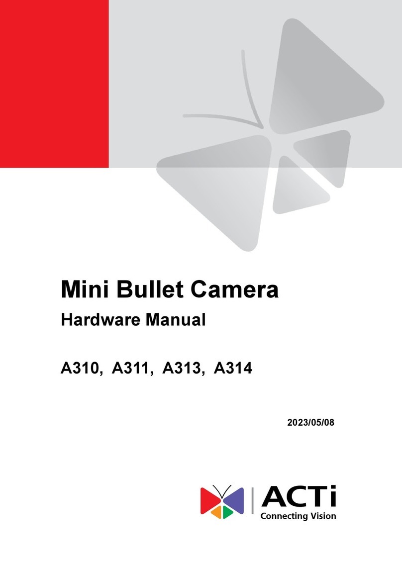 ACTi A313 User manual