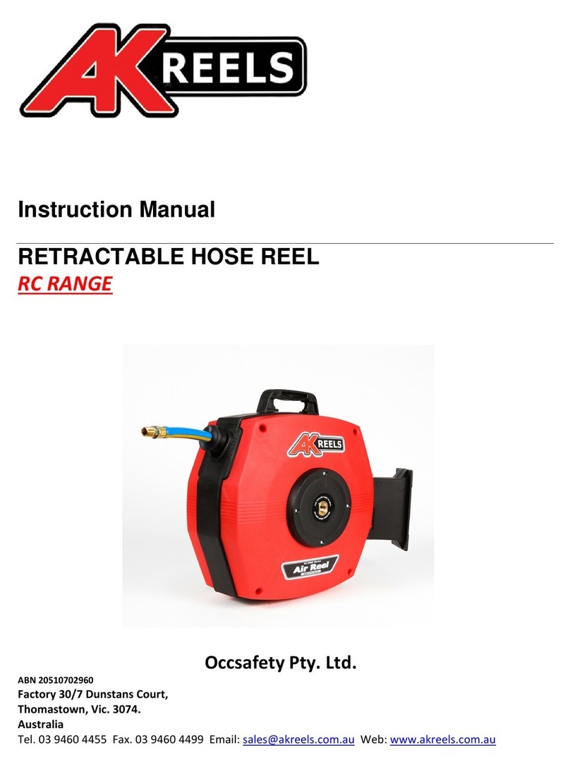 AK reels RC Series instruction manual
