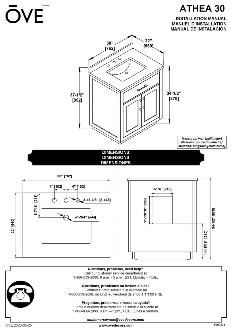 OVE ATHEA 30 installation manual