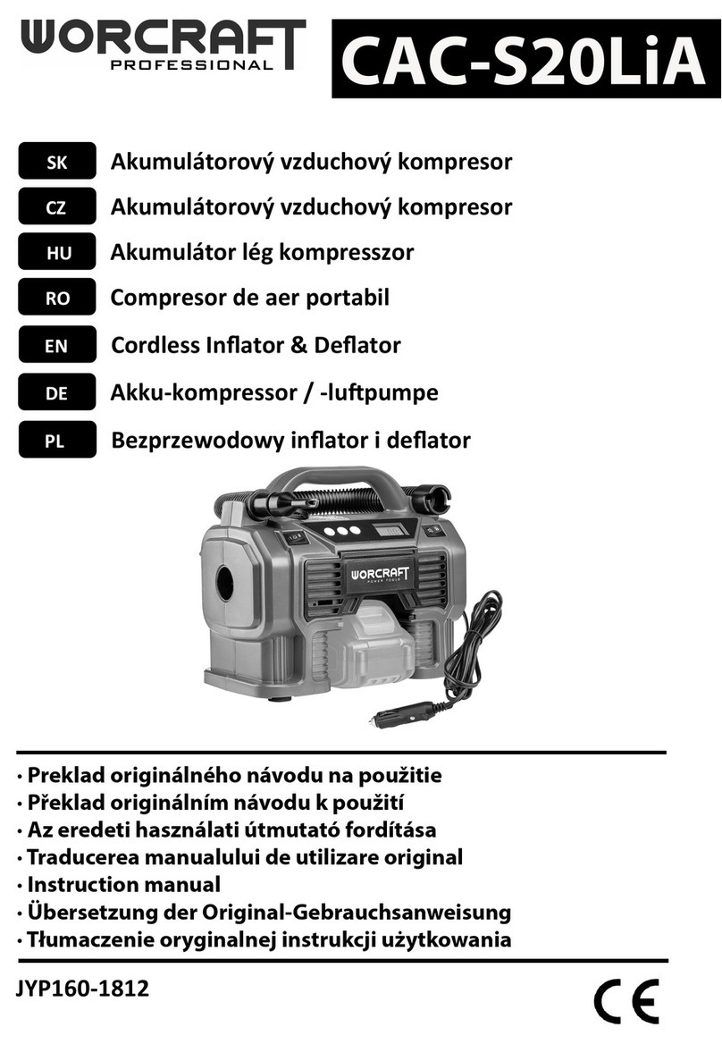 Worcraft PROFESSIONAL CAC-S20LiA instruction manual