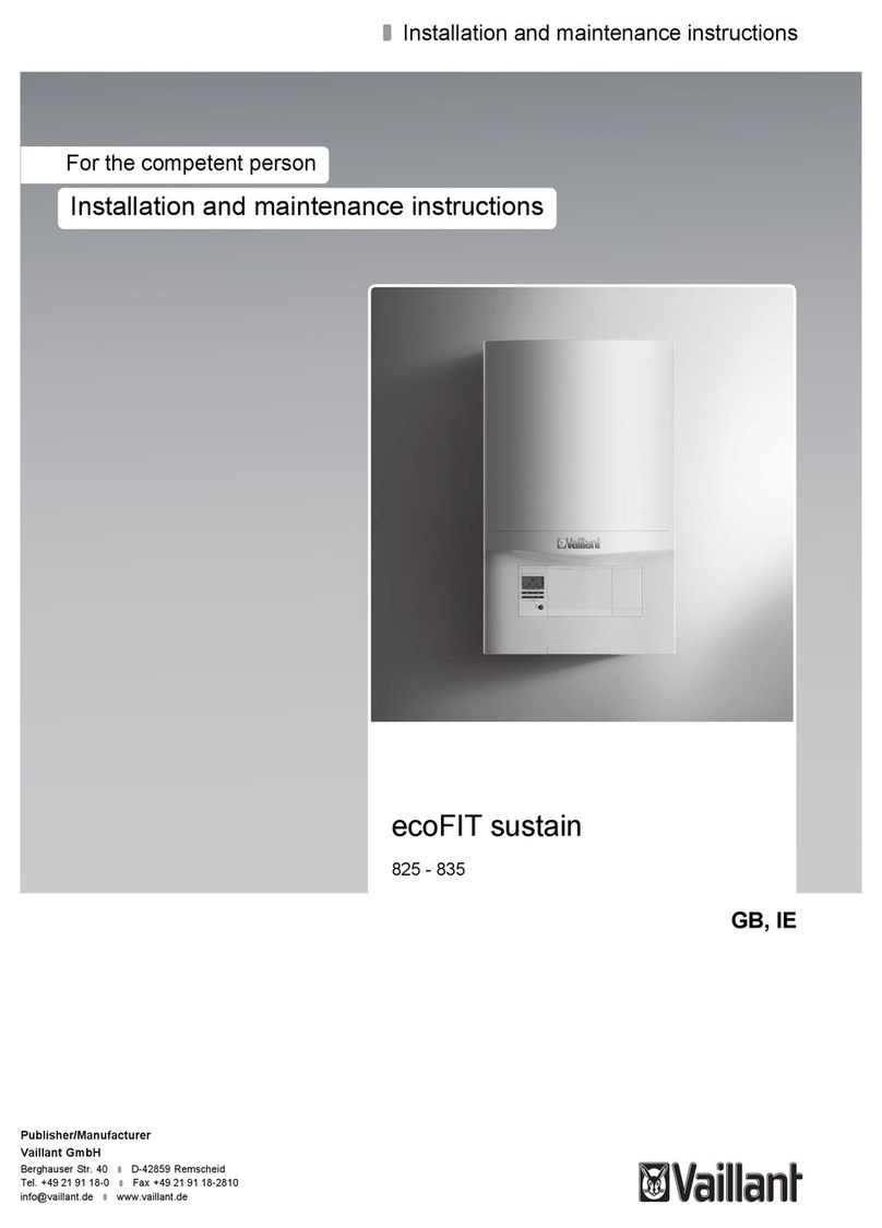 Vaillant 0010020394 User manual Vaillant 0010020394 User manual