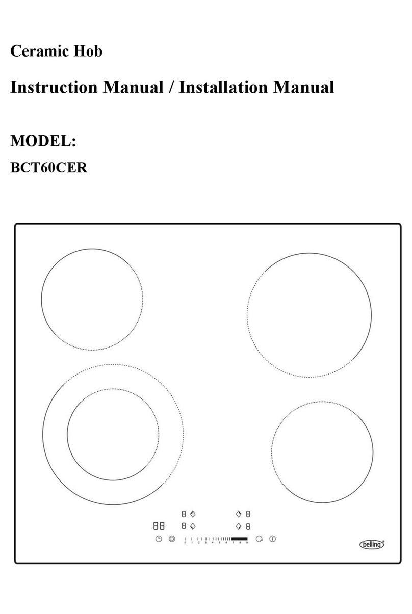 Belling BCT60CER Parts list manual