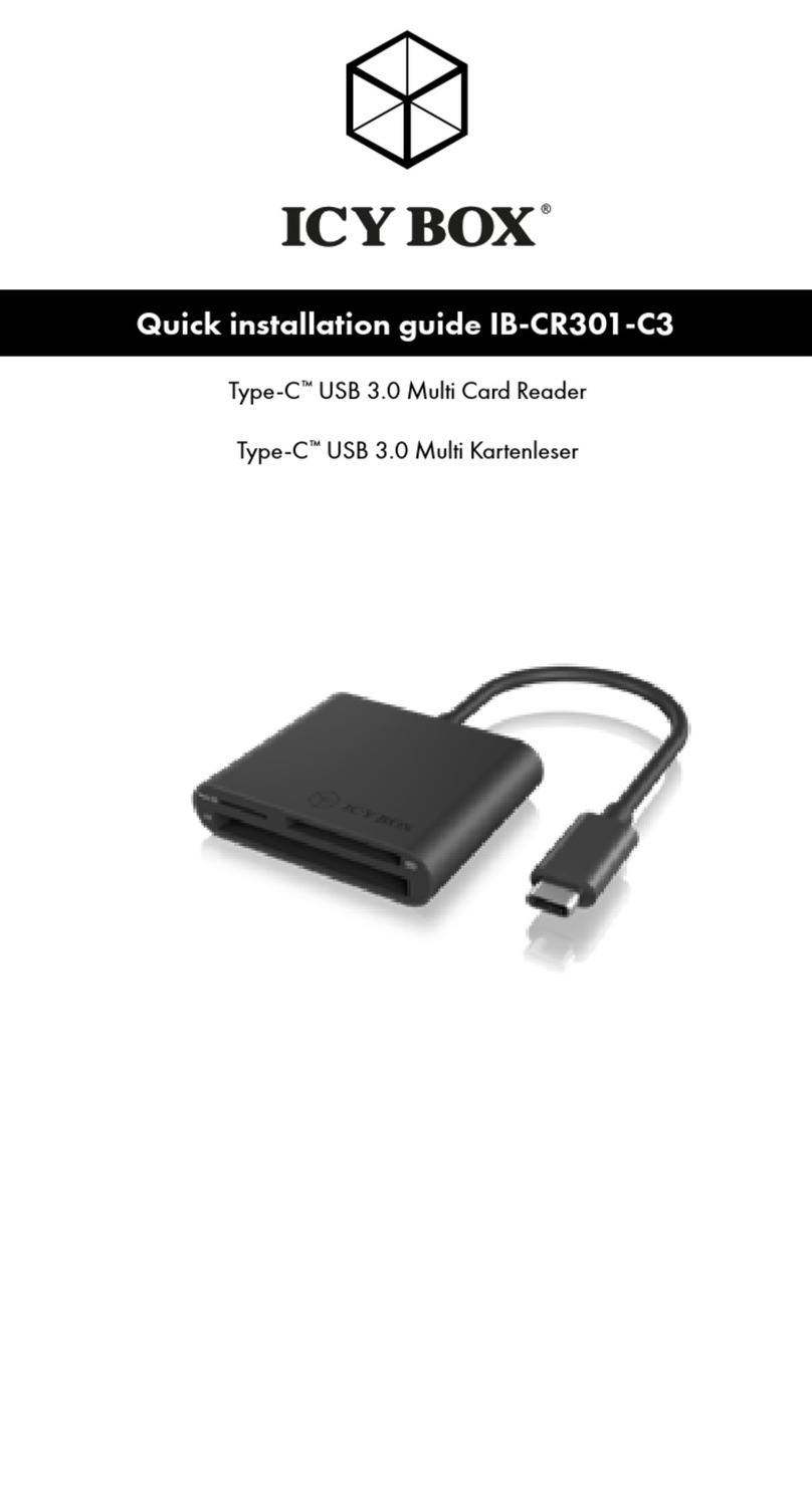 Icy Box IB-CR301-C3 Quick installation guide