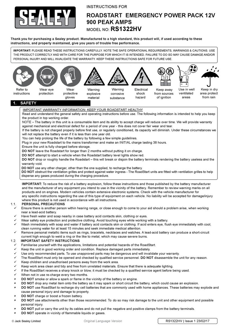 Sealey RS1322HV instructions