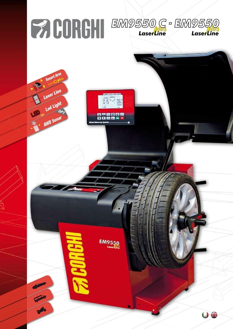 Corghi EM9550 C plus LaserLine quick start guide