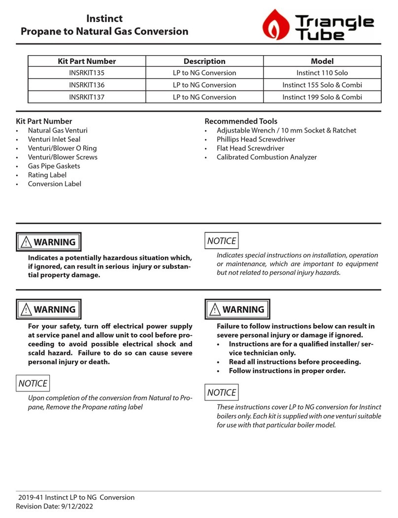 TriangleTube Instinct SOLO 155 User manual TriangleTube Instinct SOLO 155 User manual