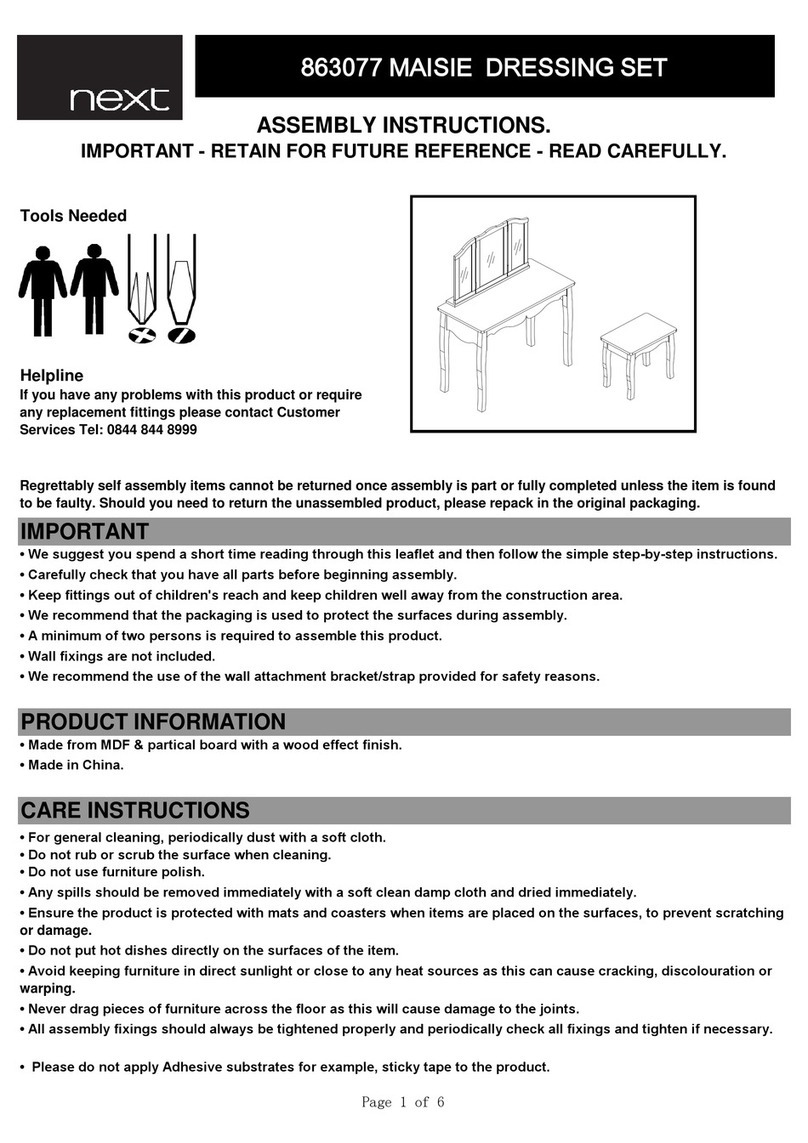Next MAISIE 863077 Assembly instructions Next MAISIE 863077 Assembly instructions