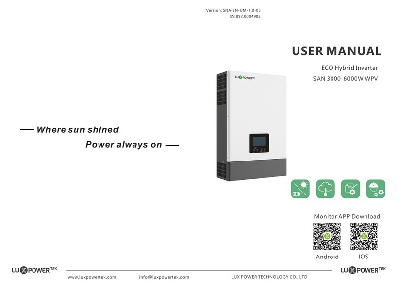 Lux Power Technology SNA6000WPV user manual