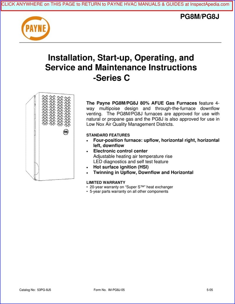 Payne C Series Installation manual