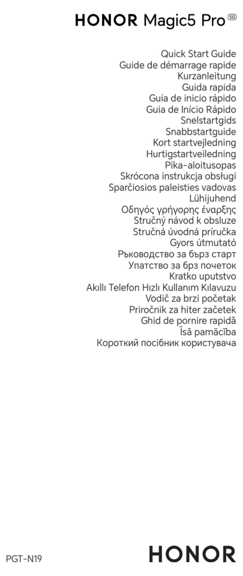 honor PGT-N19 User manual