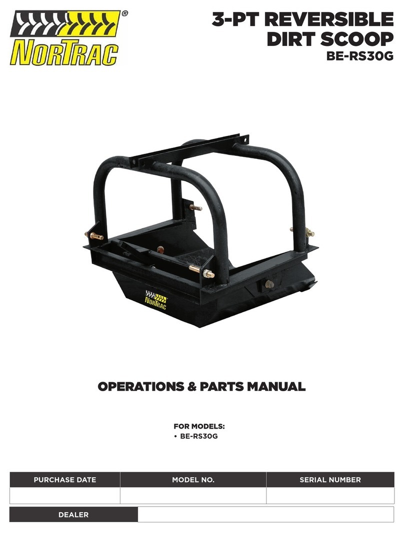 Nortrac BE-RS30G Operations & parts manual