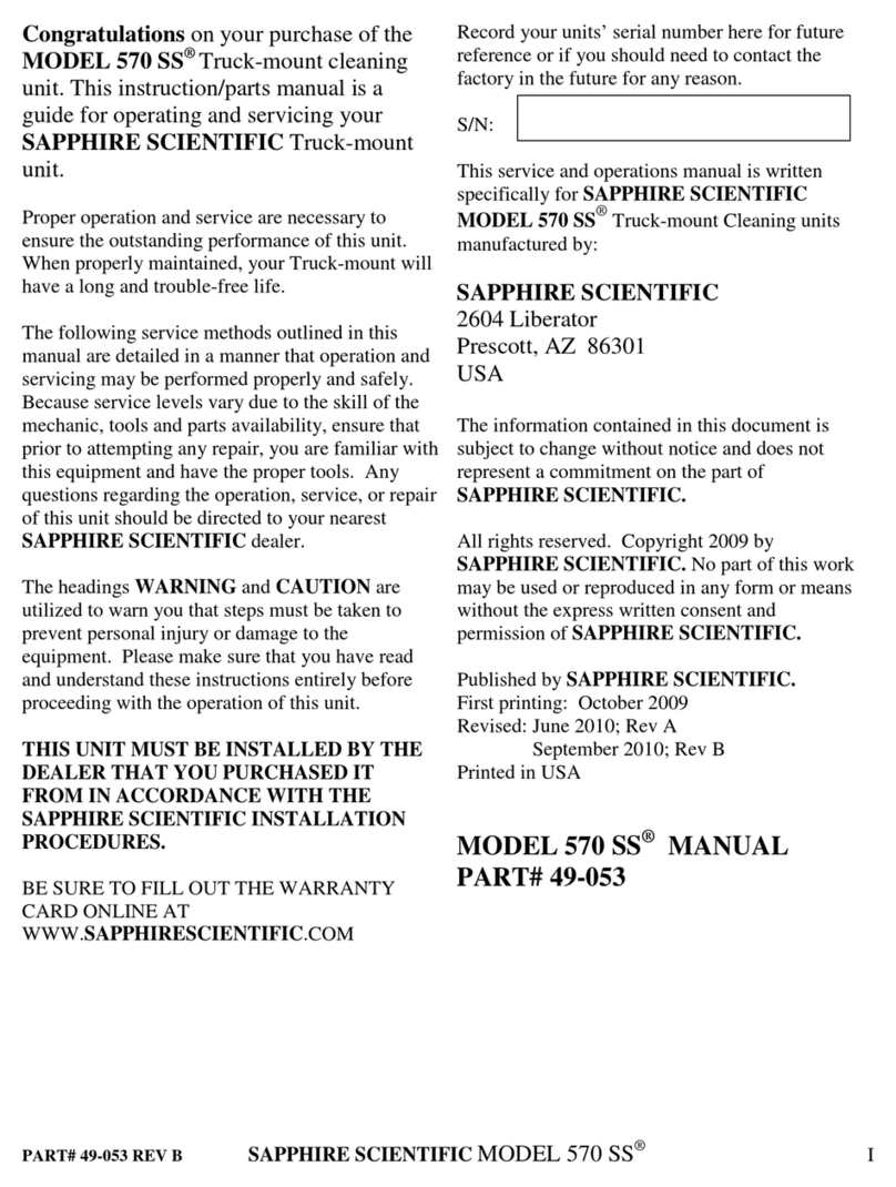 Sapphire Audio 570 SS manual