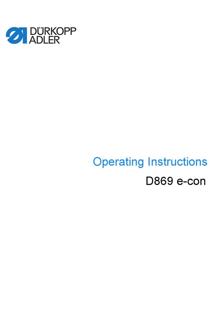 Dürkopp Adler D869 e-con operating instructions