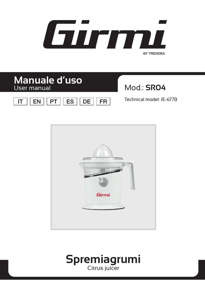 TREVIDEA Girmi SR04 User manual