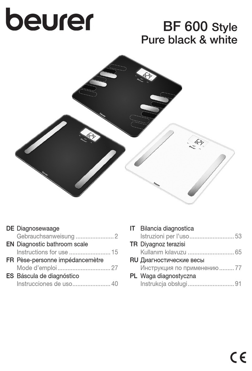 Beurer BF 600 Style Pure black Instructions for use