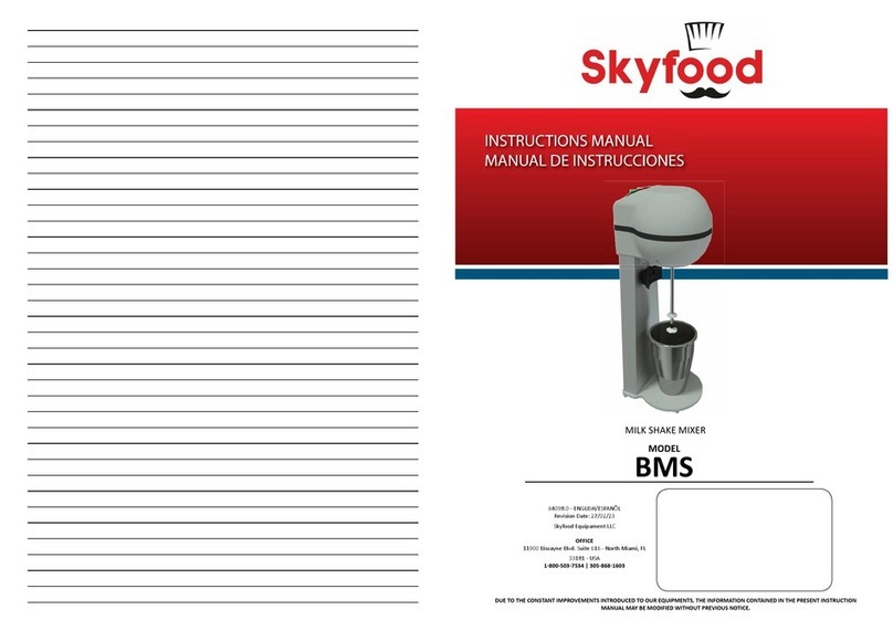 Skyfood BMS instruction manual
