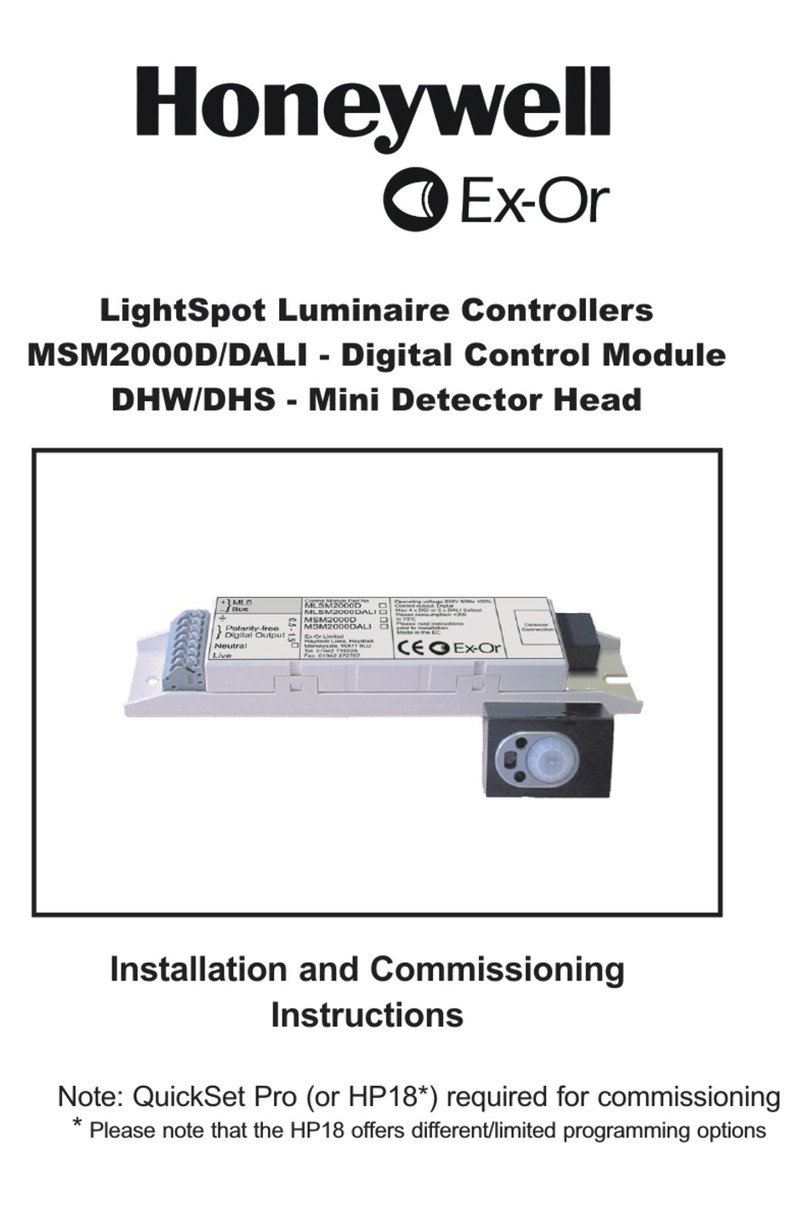 Honeywell Ex-Or MSM2000D Installation and operation manual