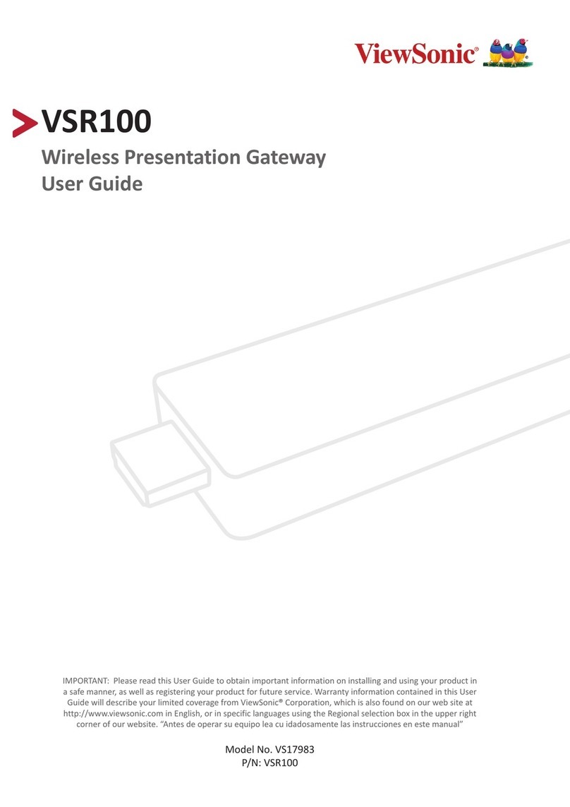 ViewSonic VSR100 user guide