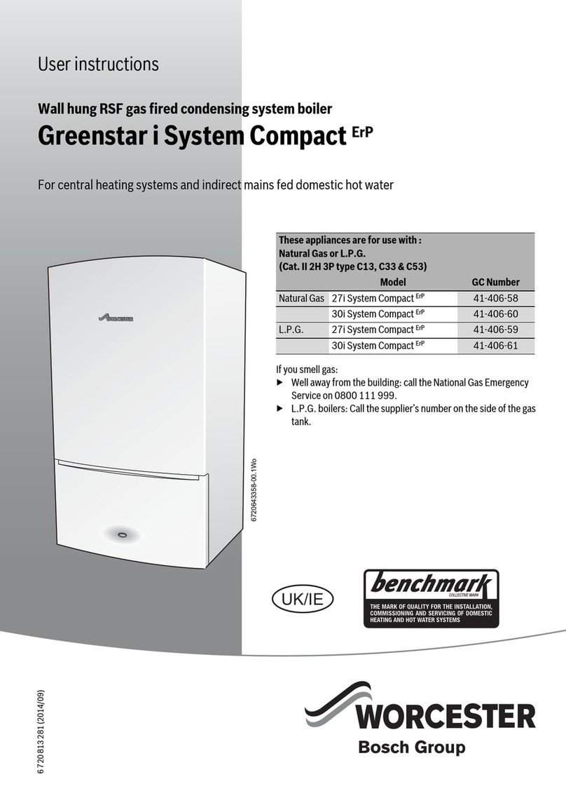 Worcester Greenstar i System Compact ErP Series User instructions