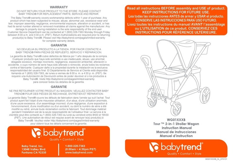 Baby Trend Tour WG01D22B instruction manual