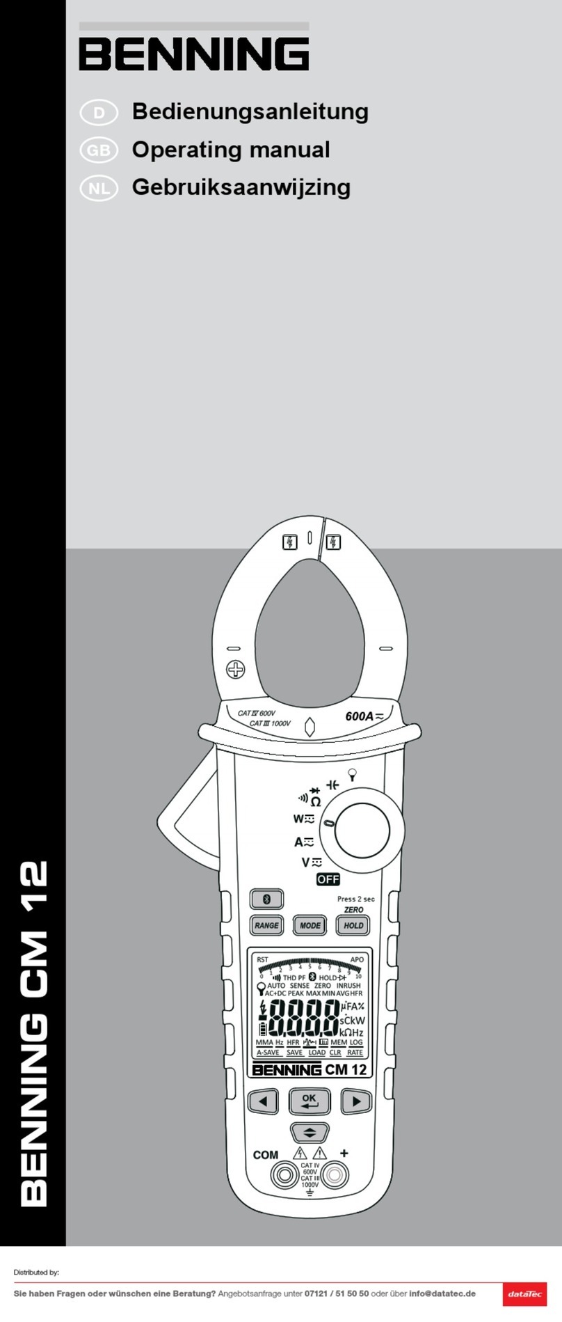 Benning 044680 operating manual