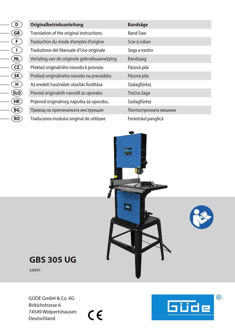 Gude GBS 305 UG instructions