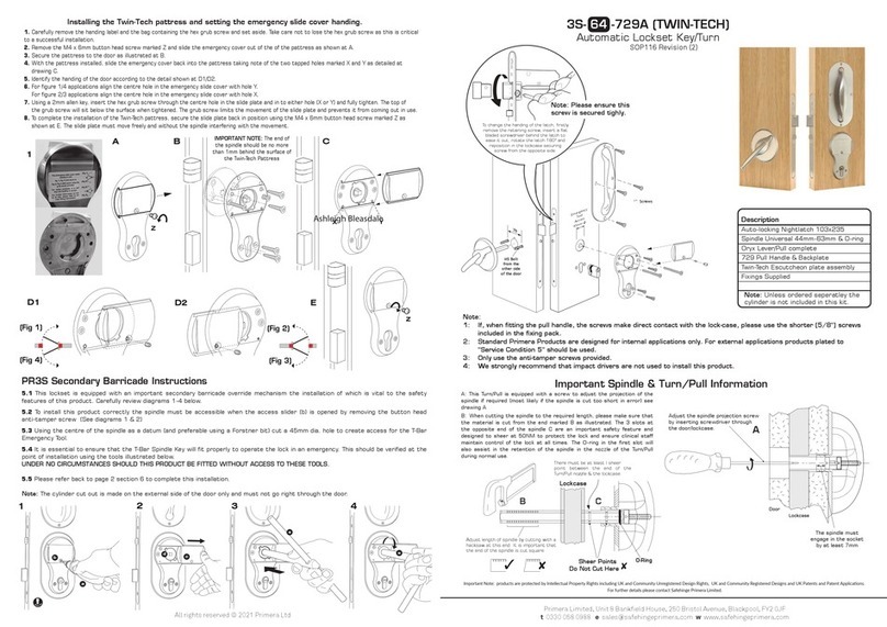 Primera 3S-64-729A TWIN-TECH User manual