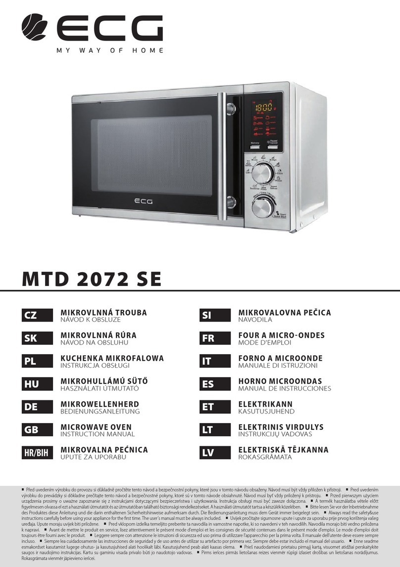 ECG MTD 2072 SE User manual