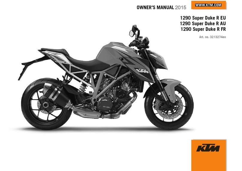 KTM 1290 Super Duke R AU 2015 owner's manual