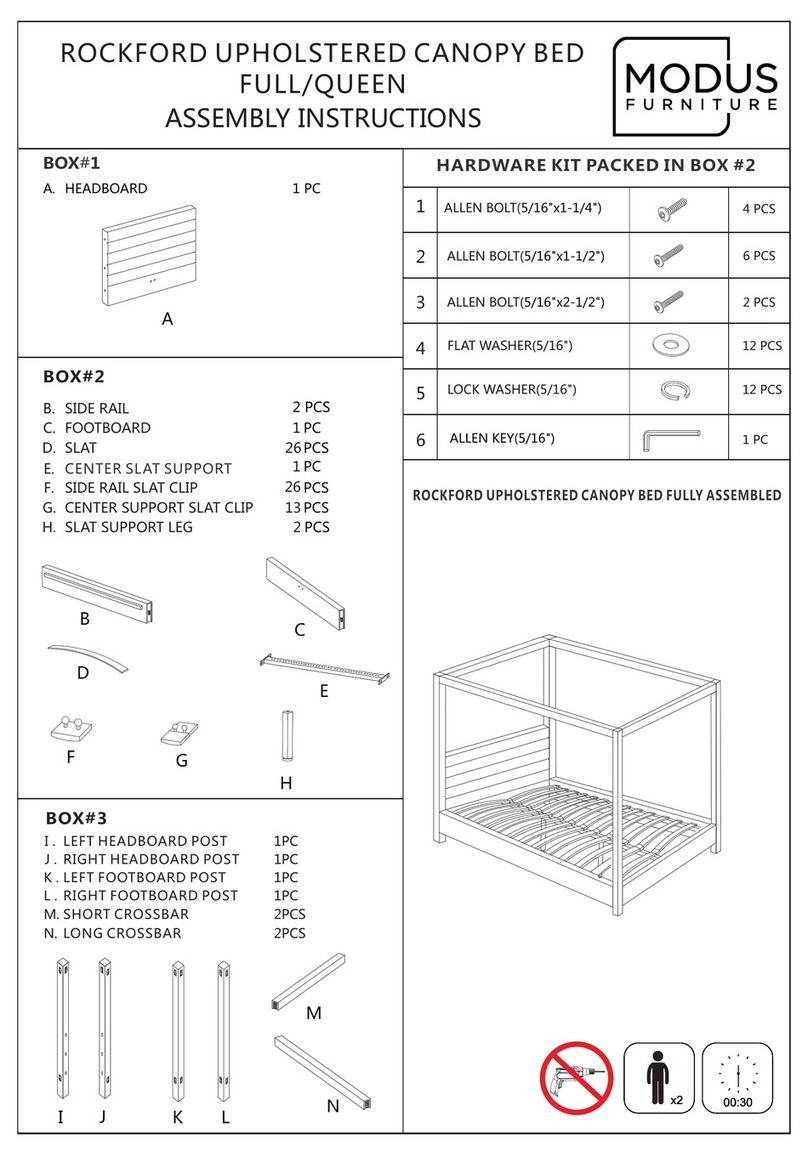 Modus Furniture ROCKFORD Assembly instructions Modus Furniture ROCKFORD Assembly instructions