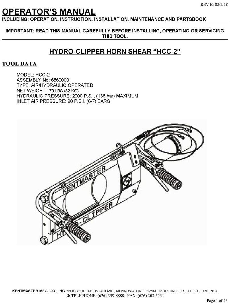 KENTMASTER HCC-2 Operator's manual