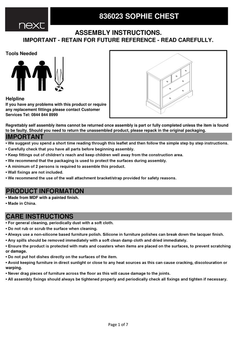 Next SOPHIE 836023 User manual Next SOPHIE 836023 User manual