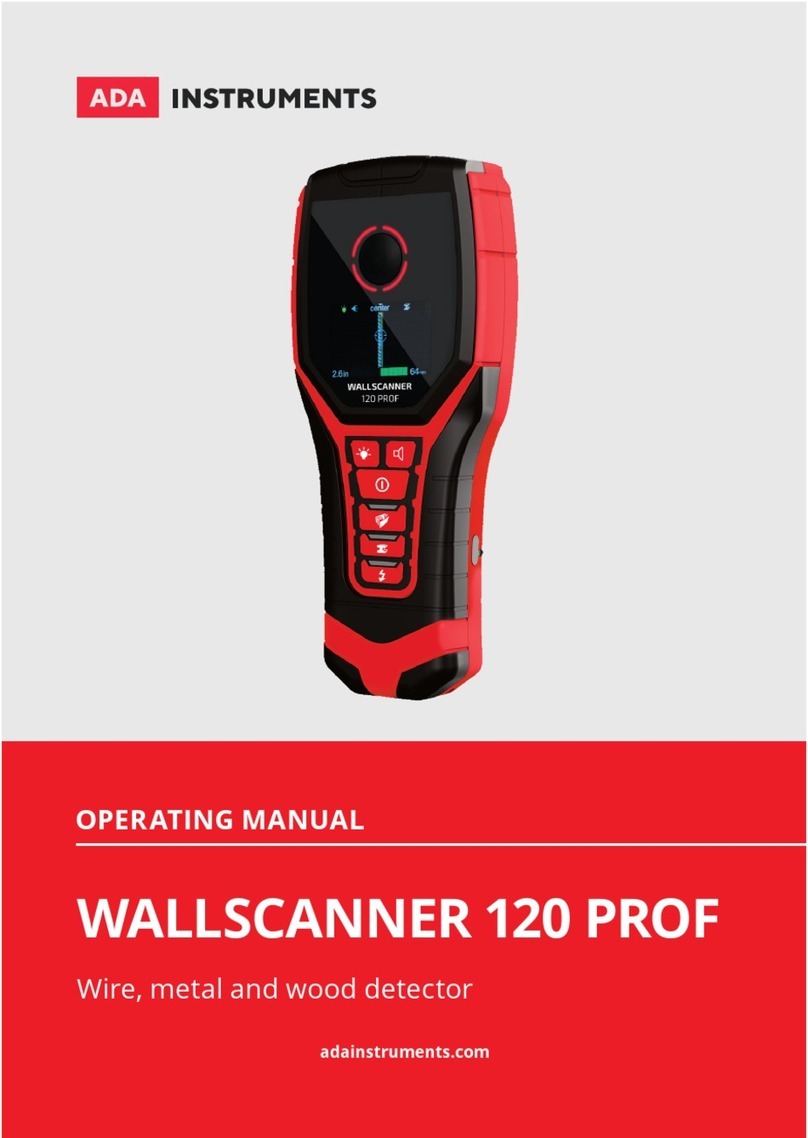 ADA INSTRUMENTS Wall Scanner 120 Prof operating manual