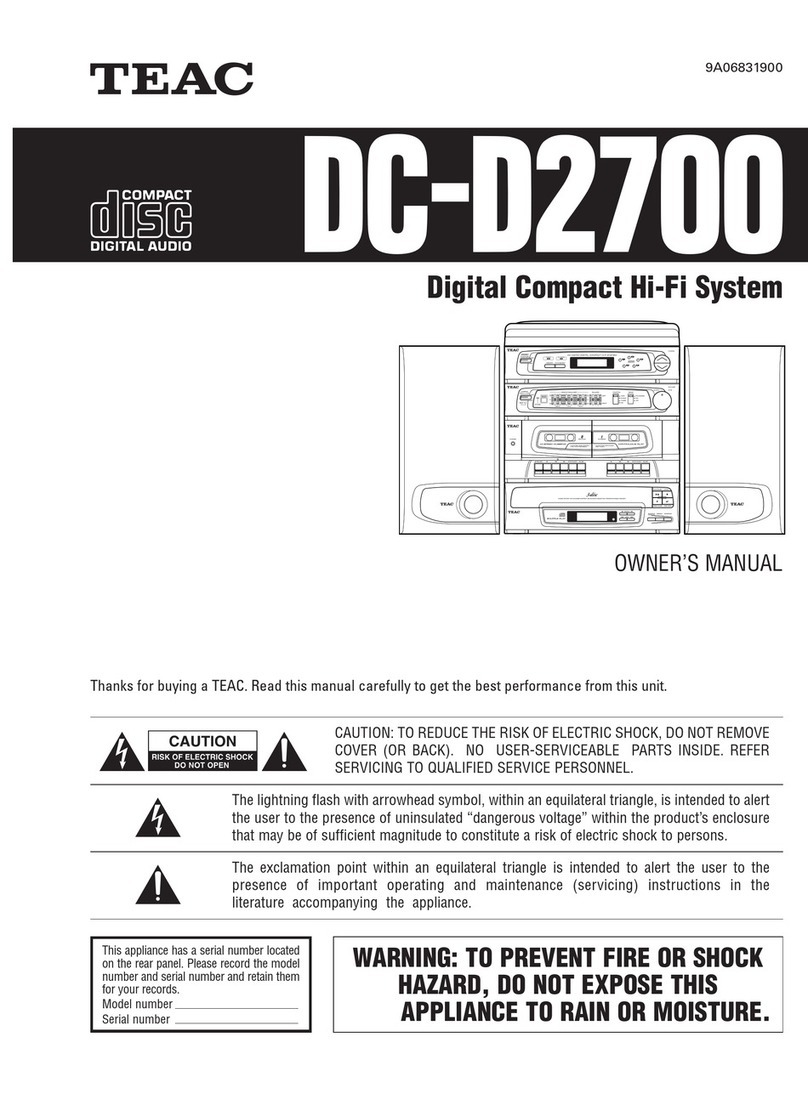 Teac DC-D2700 User manual