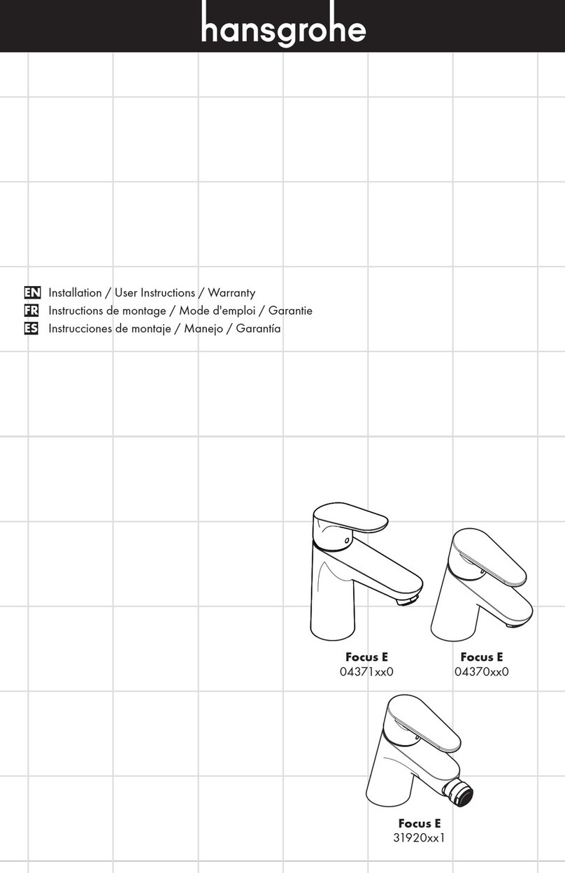 Hans Grohe Focus E 04371 0 Series Instruction Manual Hans Grohe Focus E 04371 0 Series Instruction Manual