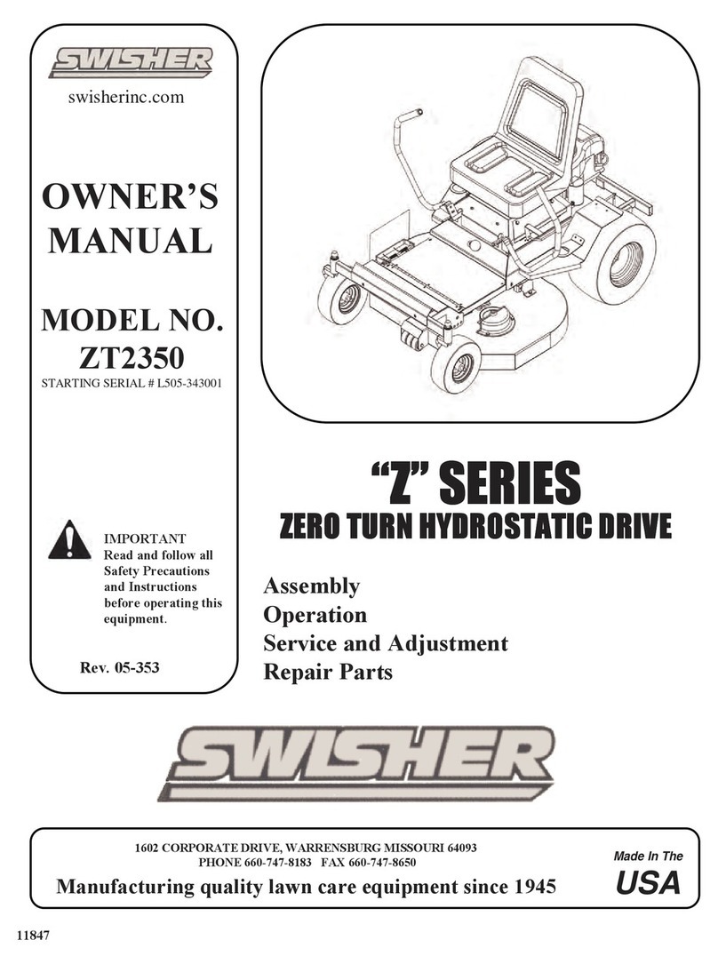 Swisher Z Series owner's manual