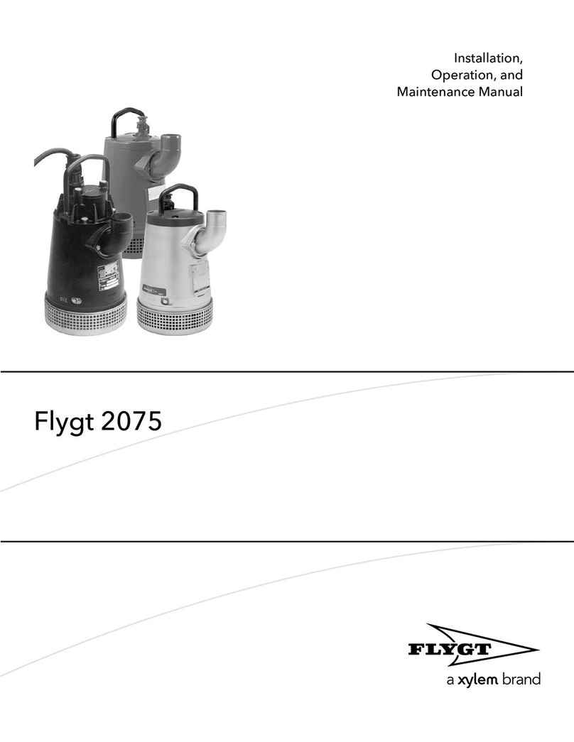 Xylem Flygt 2075 Installation, operation and maintenance manual