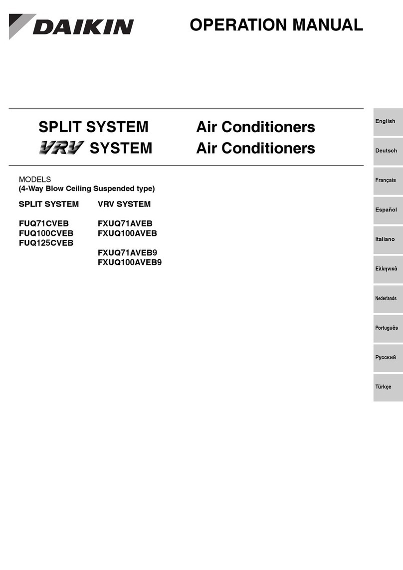 Daikin FXUQ71AVEB9 User manual Daikin FXUQ71AVEB9 User manual